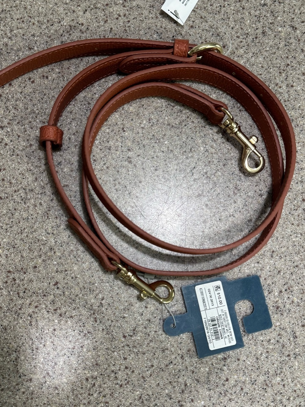 Leather Crossbody Strap in Brown - Adjustable Replacement Strap